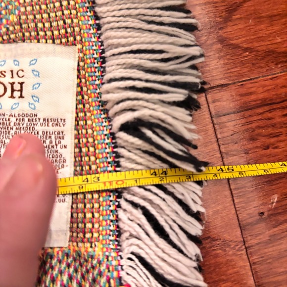 Vintage Disney Classic Pooh Woven Tapestry Throw Blanket Nursery Decor Cotton - Picture 10 of 10